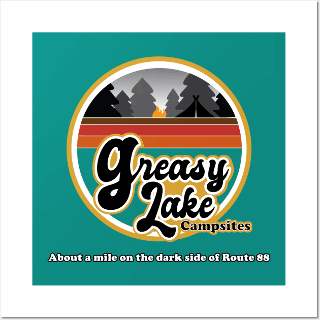 Greasy Lake Campsite Wall Art by bintburydesigns